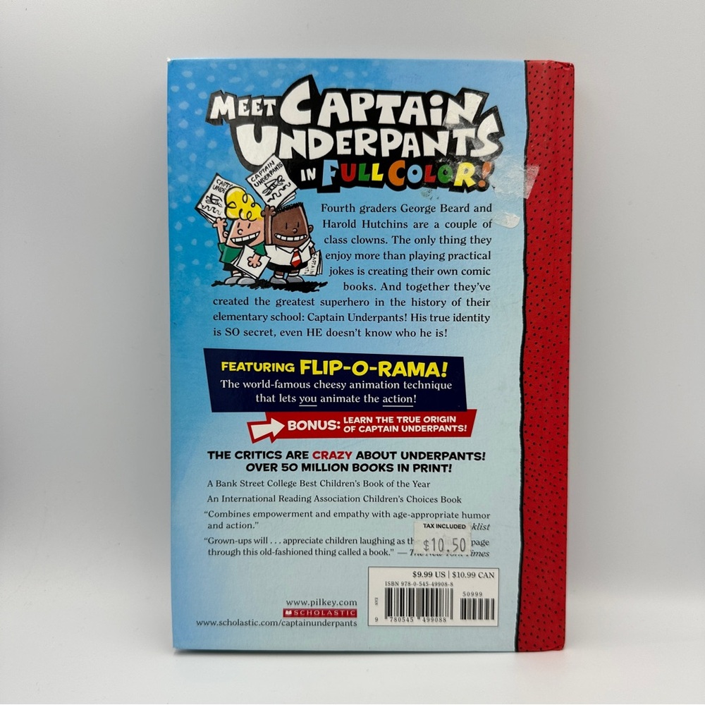 Book: Hardcover 1997 The Adventures of Captain Underpants - Scholastic - Picture 2 of 9